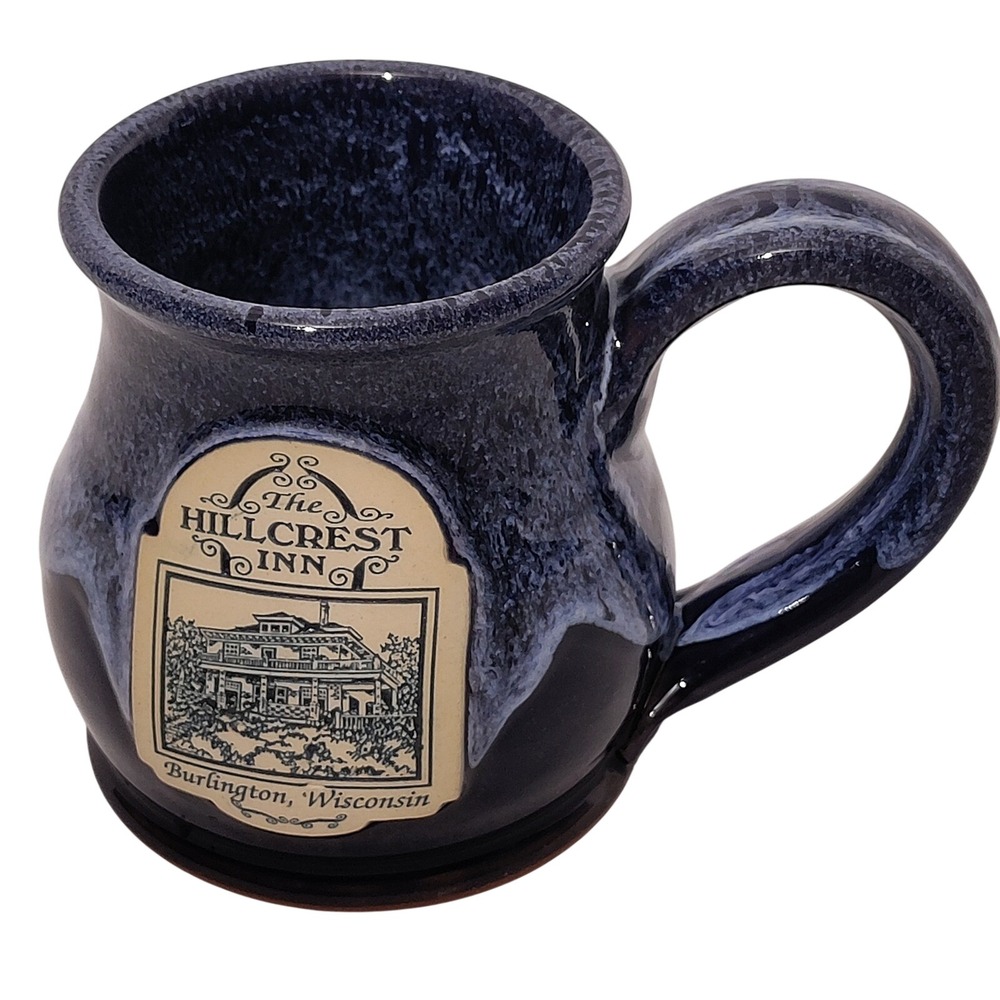 Deneen Pottery The Hillcrest Inn Burlington Wisconsin Stoneware Coffee Mug